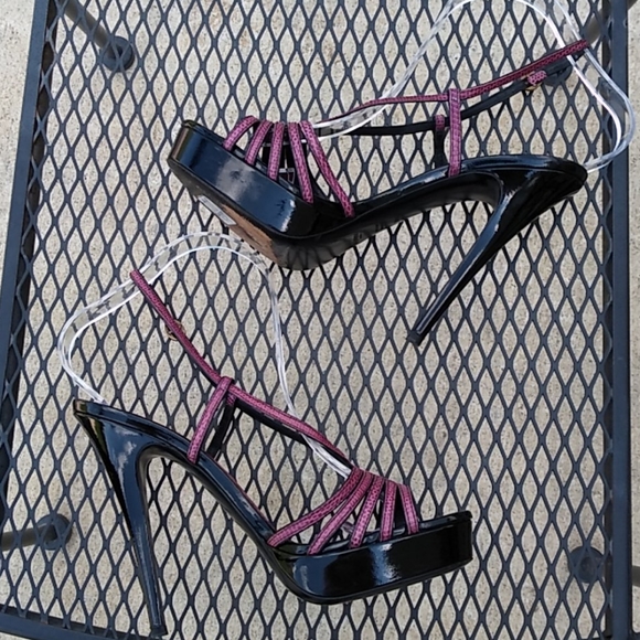 Yves Saint Laurent purple python mob wife core stilleto size 9.5 - Picture 11 of 15
